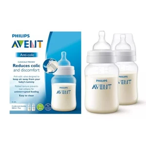 Philips AVENT Anti Colic Bottle Baby Feeding Bottle 260ml Pack Of 2 Bottles - Picture 1 of 5