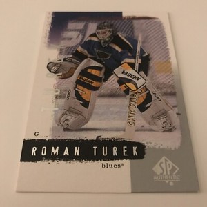 NHL Card, Roman Turek,SP Authentic 2000-01,Blues