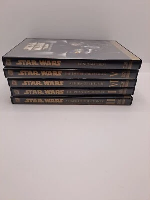 Digital Remastered Star Wars DVD Trilogy, I, II, IV, V and Including a Bonus Dis - Image 1 of 4