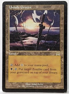 MTG Unholy Grotto - Onslaught 327/350 Rare LP - Magic the Gathering - Picture 1 of 3