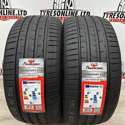 2 X 245 40 19 POWERTRAC ECOSPORT 98Y XL 245/40R19 BRAND NEW C&B RATED 2454019 - Image 1 of 4