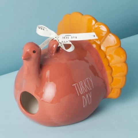 Rae Dunn 6 Inch Turkey Day Birdhouse NEW IN BOX Cover