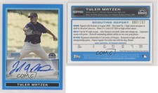 2009 Bowman Draft Prospects Chrome Blue Refractor /150 Tyler Matzek #BDPP93 Auto