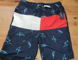 NWT Tommy Hilfiger Boys 50+ UPF Protection Color Block Board Shorts Size XL (20) - Picture 1 of 7