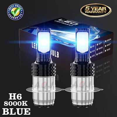 Para Suzuki King Quad 300 700 Quadrunner 500 2x Faros LED Bombillas Azul Brillante Foto 1 de 4