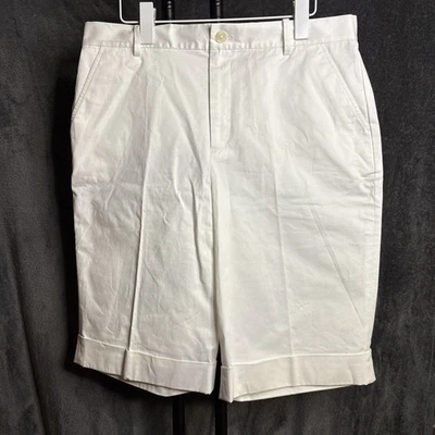 Pantalones Cortos Lauren Ralph Lauren Active Mujer Blanco Con Bolsillos Mezcla Algodón Talla 12 Foto 1 de 4