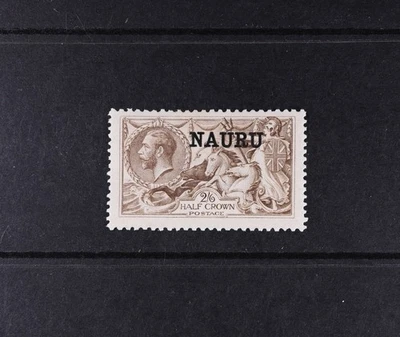 Nauru Scott # 16 VF OG HR 1/2 Crown British Colony Stamp Cat $100 - Image 1 of 2