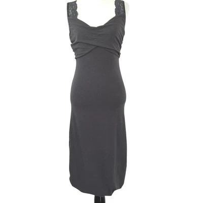 Express 女式无袖背心紧身连衣裙灰色内衣极简主义尺寸 L — 第 1/4 张图片