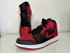 Nike Air Jordan 1 Mid Banned / Bred 554724-074 Size 45.5 US 11.5 New DS Box - Bild 1 von 6