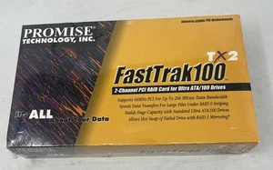 PROMISE TECHNOLOGY FASTRAK 100 TX2 ATA RAID CARD, NEW - Picture 1 of 2