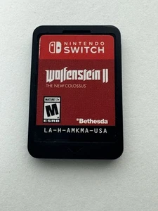 Wolfenstein 2 The New Colossus Nintendo Switch Shooting Video Game Cartridge - Picture 1 of 2