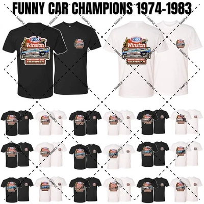 NHRA Winston World Funny Car Champions 衬衫 1974 年至 1983 年 T 恤 (295) — 第 1/4 张图片