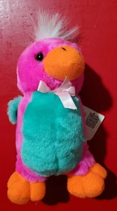 Goffa Plüsch: 7 Zoll Papagei oder anderer tropischer Vogel mit gebundener Schleife um den Hals - Bild 1 von 4