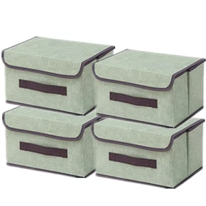 Scatole Portaoggetti in Tessuto Scatole Portaoggetti Scatole per Armadio con - Foto 1 di 24