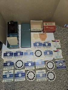 20 Vintage US Cities,States View-Master Reels,Viewer,Case,Grand Canyon,West - Picture 1 of 7