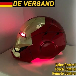 Iron Man Helm 1:1 MK5 Autoking Vollautomatisch Voicecontrol/ Fernbedienung Maske - Bild 1 von 20
