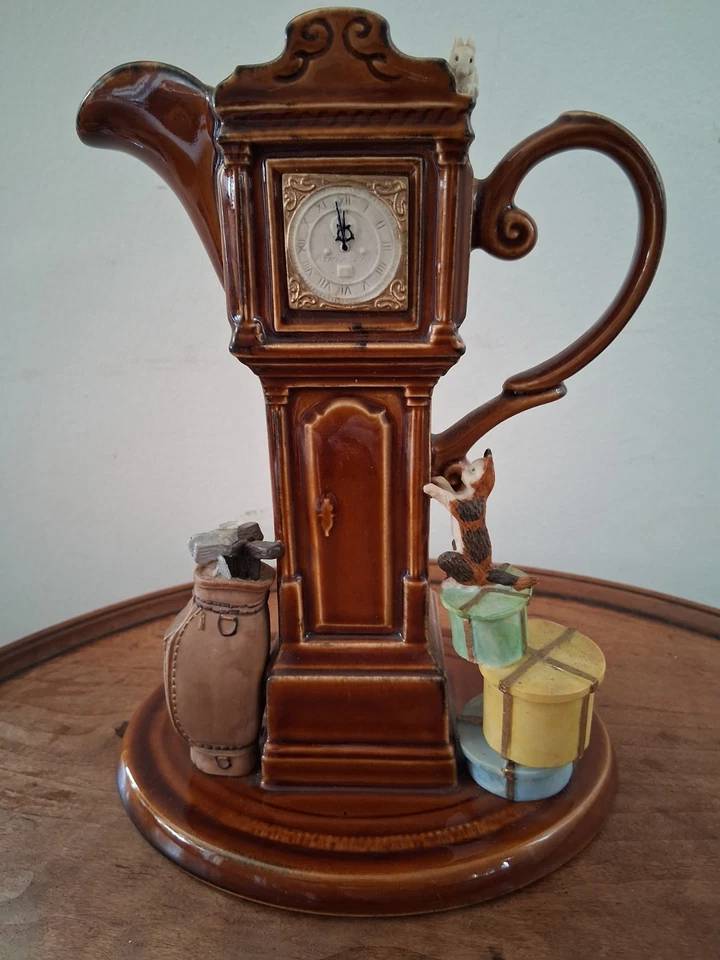 Collectible Vintage Park Rose Pottery Treacle Glazed Novelty Jug (8.25" 707g) - Image 1 of 4