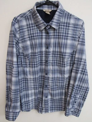 Camisa Duluth Trading Azul A Cuadros Manga Larga Abotonada Ventilada Nylon/Spandex 2XL Foto 1 de 3