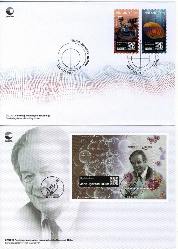 Norway 2021, FDC NK 2057-59, Research, innovation, technology set - Image 1 of 1