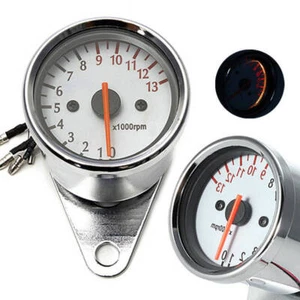 12V Motorcycle Tachometer Meter Gauge Rev Counter 12V Tacho Meter 0-13000RPM CI - Picture 1 of 6