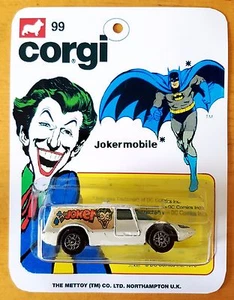 CORGI Juniors Batman JOKER Jokermobile Diecast Model Car & Repro 99 Blister Pack - Picture 1 of 7