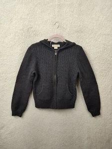 Michael Kors Girls Sweatshirt Large Gray CottonBlend Full Zip Hooded Casual Fit - Picture 1 of 17