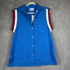 Urban Outfitters S Blue Undefeated Broken Heart Graphic Embroidered Retro Chic - Picture 1 of 10