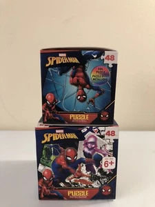 Lot of TWO (2) MARVEL Spider-Man 48-Piece Puzzles - Cardinal - Picture 1 of 2