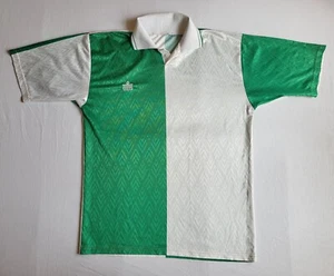 CAMISETA DE FÚTBOL RETRO ADMIRAL 1980 DE COLECCIÓN VERDE INGLANDIA - CAMISA BLANCA TALLA L - Imagen 1 de 7