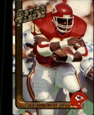 1991 Action Packed Christian Okoye Card # 115 Kansas City Chiefs MINT - Image 1 of 2
