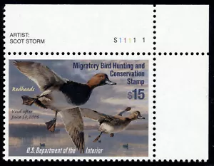 US RW71 $15 Hunting Permit Stamp 2004 Redheads plate single VF NH - Picture 1 of 2