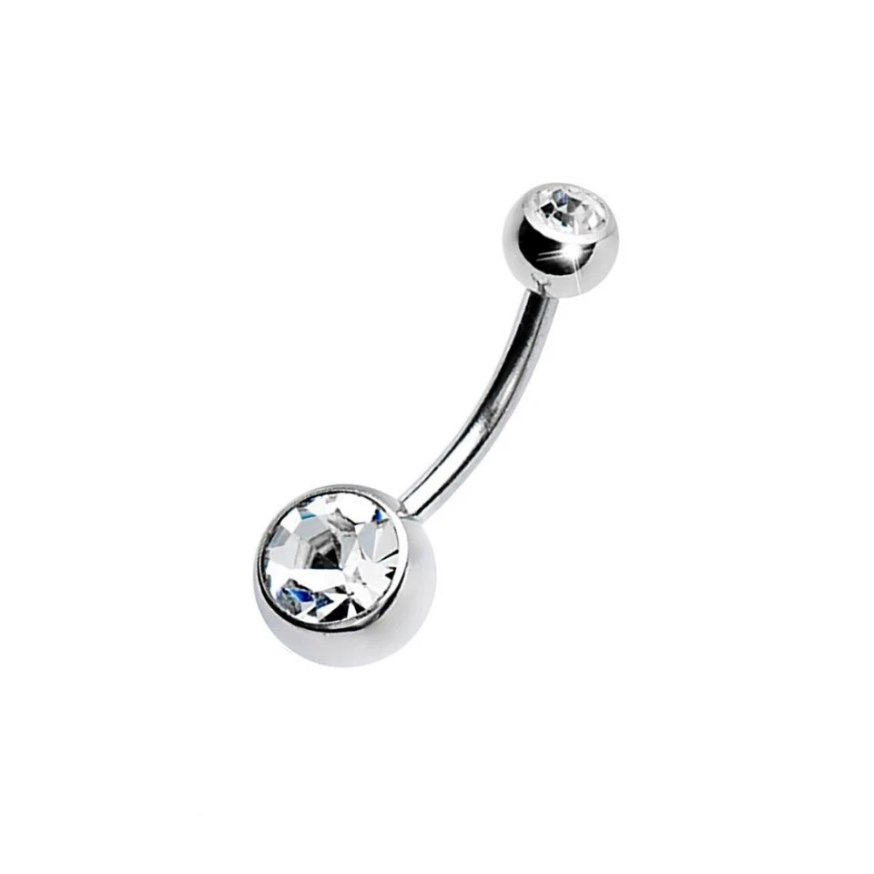 Piercing Ombelico Doppio cristallo - Immagine 1 di 1