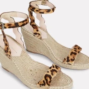 Sandali con zeppa LOEFFLER RANDALL Parker stampa leopardata 7 - Foto 1 di 9