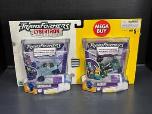 Hasbro Transformers Cybertron 2005 Brushguard & Hardtop MEGA BUY Double Card - Picture 1 of 21