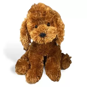 Gund Labradoodle Hund Plüsch 18 Zoll braun Lord & Taylor 2003 kariertes Halsband realistisch - Bild 1 von 12