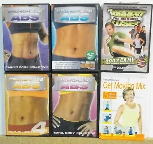 6 EXERCISE Workout Toning Abs READ LIST INSIDE Lot #M484 FREE US S/H - Picture 1 of 1