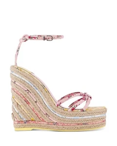 NEW Sophia Webster x Love Shack Fancy Alina Espadrille Wedge Sandals 38.5 $600 - Picture 1 of 13