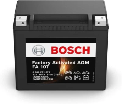 BATTERIA Bosch GEL YTX20L-BS HARLEY DAVIDSON 1690 DYNA SWITCHBACK SOFTAIL 1800 - Imagen 1 de 4