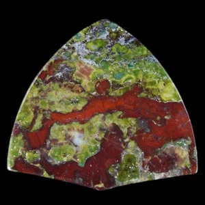 African Bloodstone 39x35x3 mm cabujón CABINA EN153133 - Imagen 1 de 2