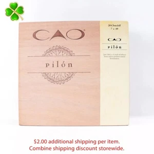 "Scatola sigari in legno vuoto CAD Churchill Pilon 8,25"" x 7,75"" x 2" - Foto 1 di 12