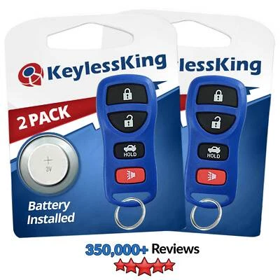 2 Replacement for Nissan Maxima 2002 2003 2004 2005 2006 Remote Blue - Image 1 of 4