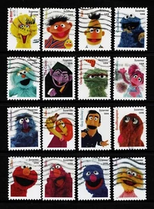 OFF paper #5394 Sesame Street (used set of 16) Forever 2019 _f267 - Picture 1 of 1