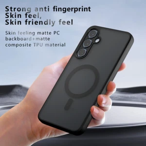 Funda protectora de goma suave mate magnética a prueba de golpes para Samsung Galaxy A55 - Imagen 1 de 12