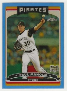2006 Topps Chrome Blue Refractor #320 Paul Maholm Pittsburgh Pirates RC BV$5 - Picture 1 of 1