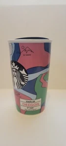 RARE Starbucks Oregon ERROR state Ceramic Doublewall Travel Tumbler Original NWT - Picture 1 of 7