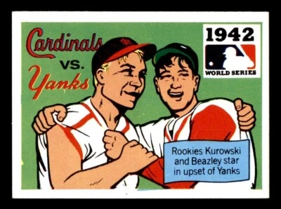 1971 Fleer World Series Baseball #40 1942 Cardinals vs Yanks EX - Image 1 of 2