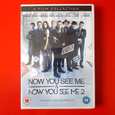 NOW YOU SEE ME / NOW YOU SEE ME 2 - DVD - REGION 2 - 2016 - NEW & SEALED - Image 1 of 2