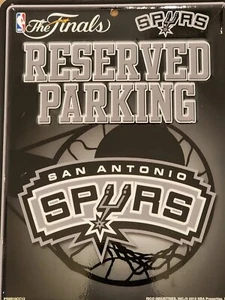 "THE FINALS" San Antonio Spurs 8x11 Metal Sign Design Embossed Wall Parking - Picture 1 of 2