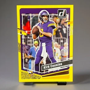 Kirk Cousins Donruss 2023 Press Proof Yellow Minnesota Vikings #197 - Foto 1 di 2