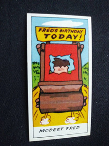 1963 Primrose Confectionery Flintstones # 7  Modest Fred (EX/NM)